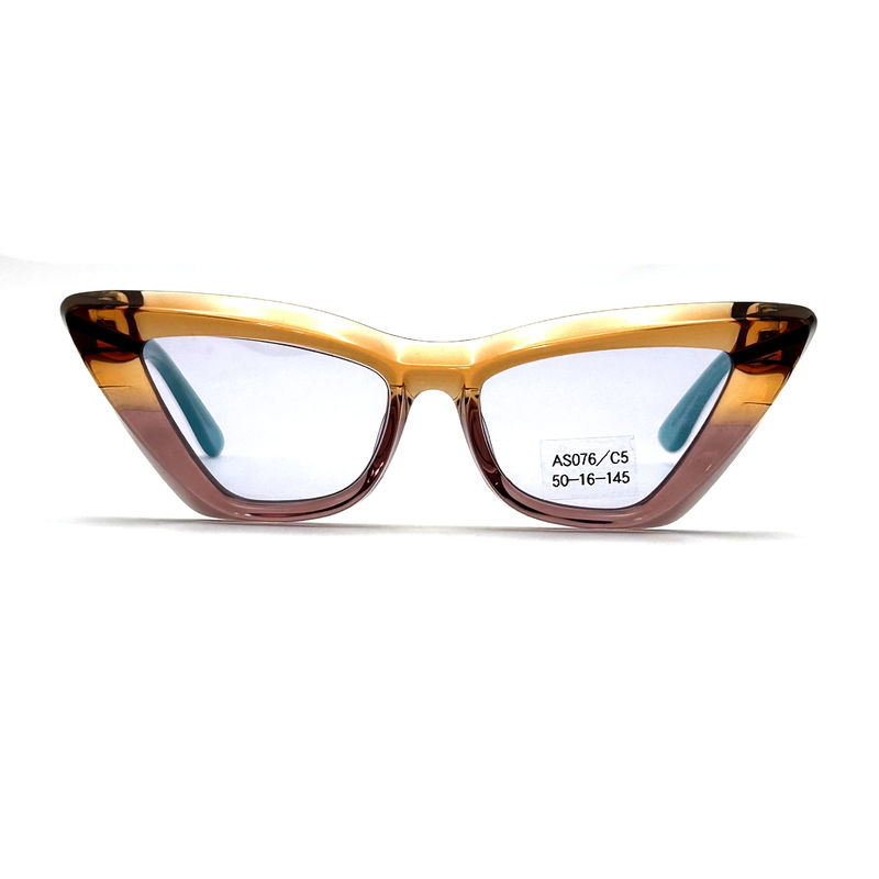 Acetatblatt Schmetterlings-Augenform Acetatrahmen Sonnenbrille-Modell AS076,Maßgeschneiderte / OEM-Sonnenbrillenfabrik