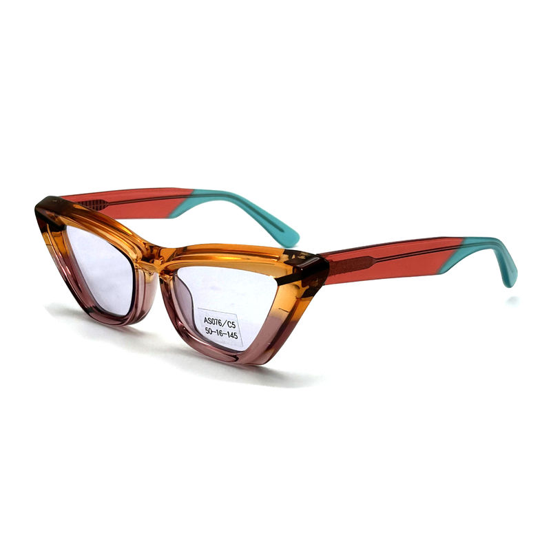 Acetatblatt Schmetterlings-Augenform Acetatrahmen Sonnenbrille-Modell AS076,Maßgeschneiderte / OEM-Sonnenbrillenfabrik