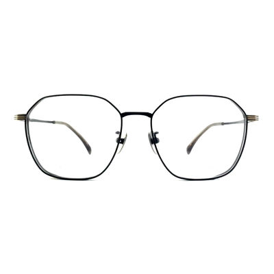 Guter Preis TF3365 Unisex-Titanium-Optikrahmen individuell gefertigt Quadrat Leichtgewicht Brille Online