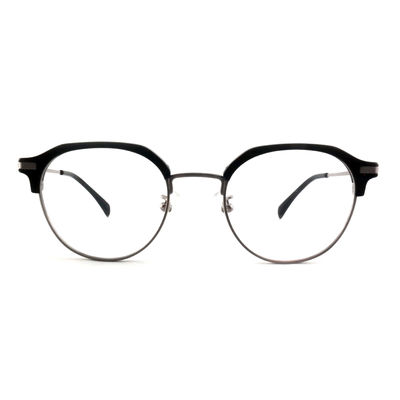 Guter Preis FP2713 Runde Acetat-Metallbrille Unisex Leichtgewichtsbrille Online