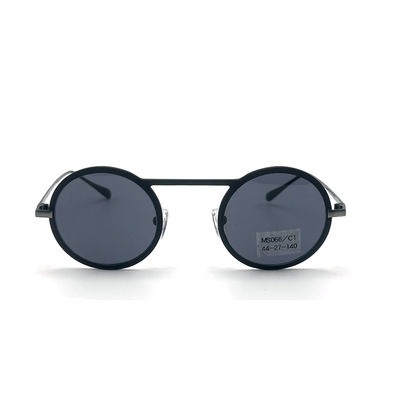 Guter Preis MS066 Unisex-Metallbrille Runde Augenform Sonnenbrille mit verstellbaren Nasenpolstern Online