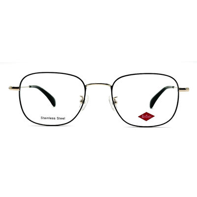 Guter Preis FM3220 Quadratischer Edelstahl-Metallrahmen Unisex-Optikbrille 51mm Objektivbreite Online